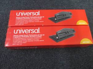 2- Universal Deluxe 3 Hole Punches...
