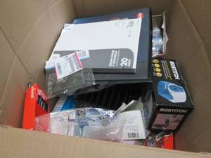 Box of Assorted Office Items...