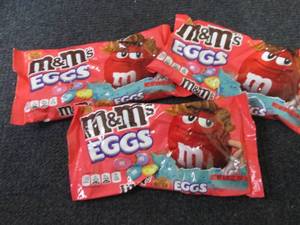 3- 9.2 oz Peanut Butter M&M Eggs...