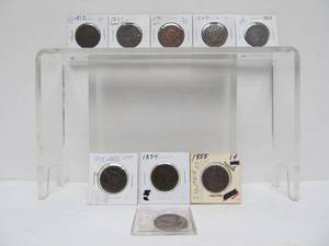lot 13 image: Lot of 9 Early US Coins