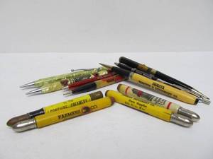 lot 22 image: Great Lot of Vintage Advertising Bullet PensPencils