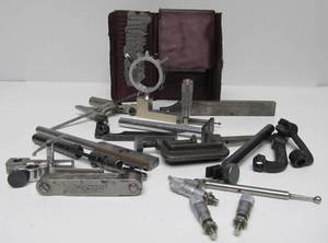 lot 37 image: Lot of Quality Vintage Precision Tool Gauges etc