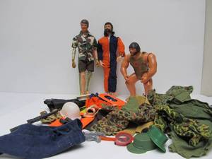 lot 55 image: Great Lot of Vintage GI JOE Action Figures & Accessories
