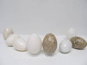 lot 73 image: Group of Genuine Stone Eggs