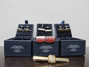 lot 102 image: Group of Sterling Silver Cufflinks etc - Charles Tyrwitt