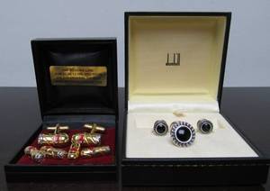 lot 103 image: Group of Quality Cufflinks & Mens Accessories Including Dunhill