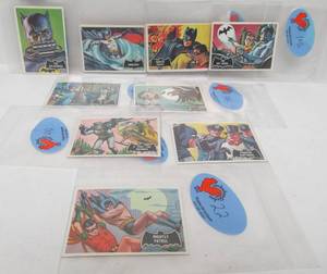 lot 118 image: Group of Vintage 1960s BATMAN Trading Cards