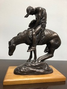 lot 196 image: End of The Trail by James Earle Fraser Bronze Sculpture