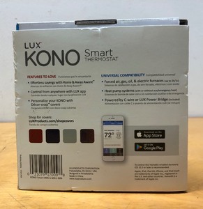 lot 201 image: New Unused LUX KONO Smart Thermostat
