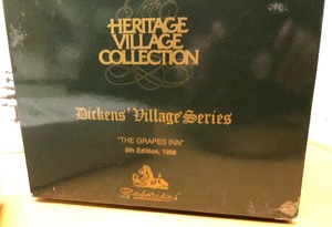 lot 205 image: Lot of Ceramic Christmas Village Houses & Accessories in Boxes