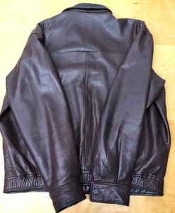 lot 212 image: Like-New POLO by Ralph Lauren Brown Leather Jacket - Mens Size L