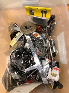 lot 219 image: LARGE Lot of HARLEY DAVIDSON Motorcycle Parts