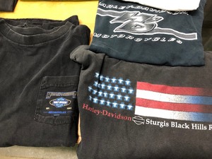 lot 221 image: Lot of Approx 20 HARLEY DAVIDSON & other Motorcycle T-Shirts - Size XL