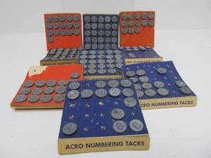lot 138 image: Group of Antique Numbering Tacks