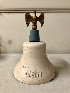 lot 256 image: Old Vintage Original USN Navy Bell