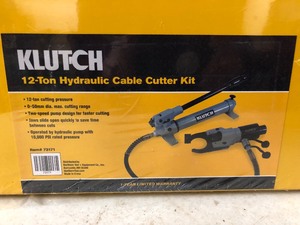 lot 260 image: Brand New KLUTCH 12-Ton Hydraulic Cable Cutter Kit 