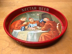 lot 283 image: Vintage 1950s era AMBROSIA Nectar Beer Advertising Tray