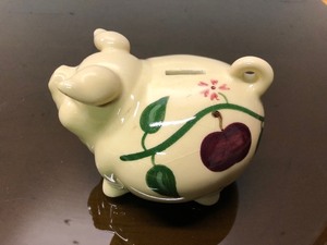 lot 295 image: Art in The Park Ceramic Piggy Bank - 1996