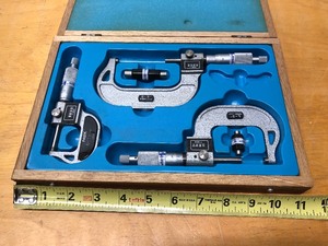 lot 337 image: Japanese NSK Micrometer in Dovetailed Case
