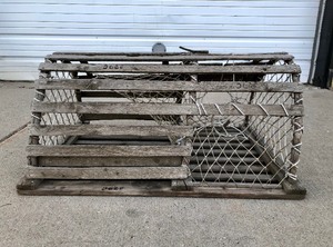 lot 348 image: Old Vintage Wooden Lobster Trap 