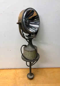 lot 381 image: Original WW2 Brass Naval Ships Light off of LST