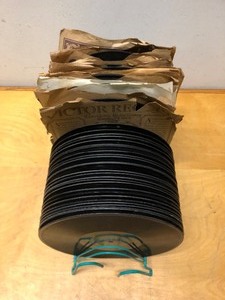 lot 92 image: Group of Vintage Vinyl Records wTurquoise Stand