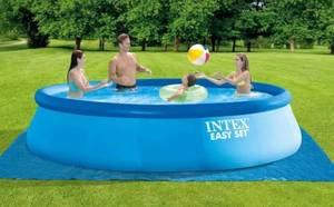 lot 3 image: INTEX 15 FT Easy Set Pool- Round (03152475)