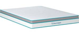 lot 60 image: LINENSPA 10 Inch Memory Foam and Spring Hybrid Mattress- Queen
