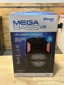 lot 40 image: MEGA BASS V3 LED Jobsite Speaker (0318247.50)