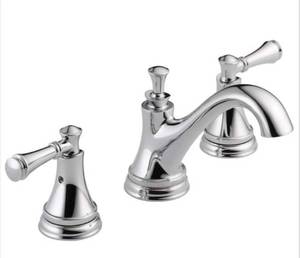 lot 18 image: DELTA Silverton 8 in. Widespread 2-Handle Bathroom Faucet in Chrome