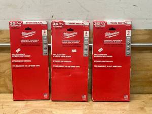 lot 100 image: MILWAUKEE Lot of 3 Packs of- 35-38 in. 18 TPI Compact Bi-MetalBand Saw Blade (3 Per Pack) For M18 FUELCorded Compact Bandsaw