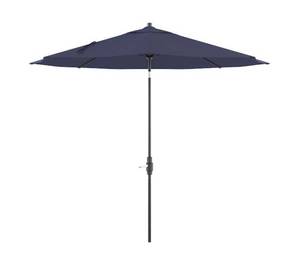 lot 104 image: ALLEN  ROTH 10-ft Commercial Navy Auto-tilt Market Patio Umbrella (Retails for $448)