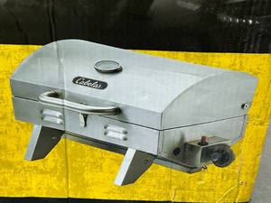 lot 121 image: CABELAS Stainless Steel Table Top Grill (Retails for $99.99)