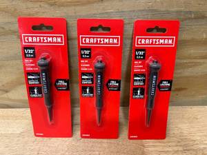 lot 134 image: CRAFTSMAN Lot of 3- Nail Sets- 132 (0321243.75)