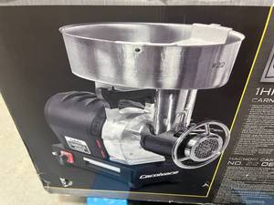 lot 144 image: CABELAS Commercial Grade 1HP Carnivore Grinder