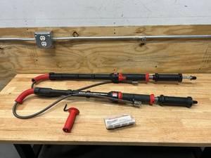 lot 116 image: MILWAUKEE Lot of 2- Trap Snake 6 ft. Toilet Auger Plumbing Drain Snakes