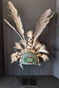 Amazing Beaded Dayak Ceremonial Headdress