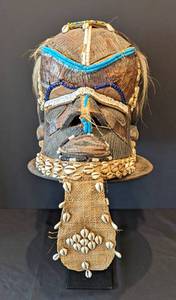 Kuba Iron Mask Helmet from the Republic of Congo
