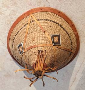 Pair of African Fulani Woven Hats