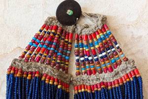 Naga African Blue Beaded Necklace