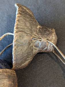 Leather Covered Glass Snuff Bottle
