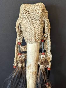 Asmat Peoples Hand Carved Bone Dagger