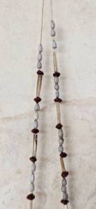 Asmat Peoples Beaded Boar Tusk and Beaded Necklace