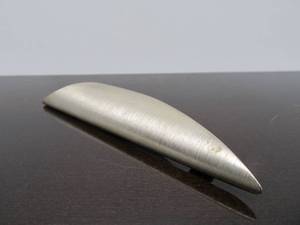 LARGE 3-Dimensional Sculptural Modernist Sterling Silver Brooch - Signed 1st