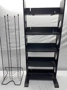 lot 4 image: CDDVD storage racks