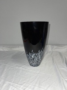lot 51 image: Deep Red and White Glass Vase