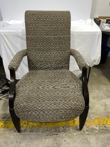 lot 82 image: Diamond Pattern Upholstered Chair