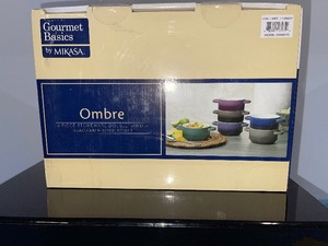 lot 129 image: 4 Lifetime Brands Soup Cups NIB (Incomplete Set)