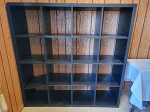 lot 45 image: Black Modern Storage Cubbie Unit