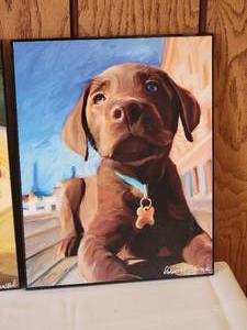 lot 21 image: Adorable Puppy Fine Art Prints (4)